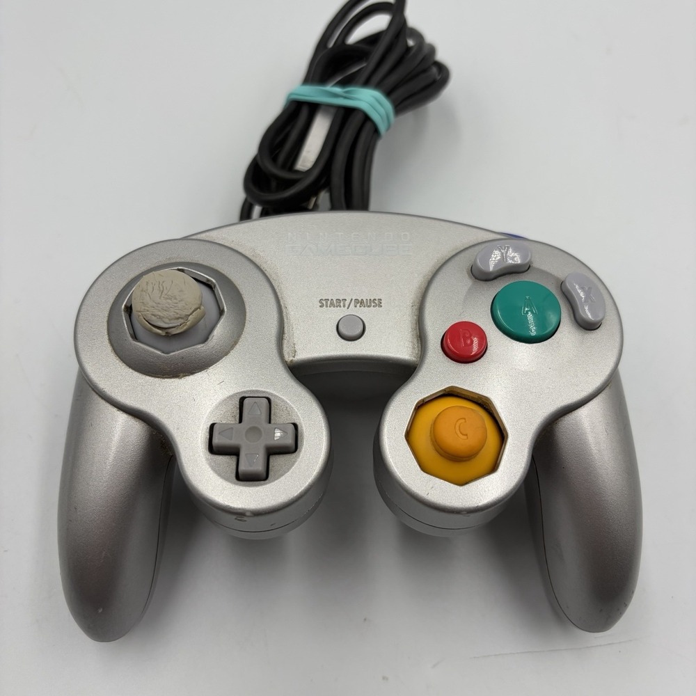 Silver Platinum Official Nintendo GameCube Switch Controller‎ OEM DOL-003